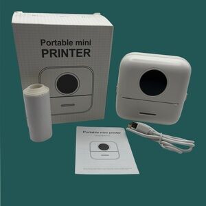 White Portable Mini Printer